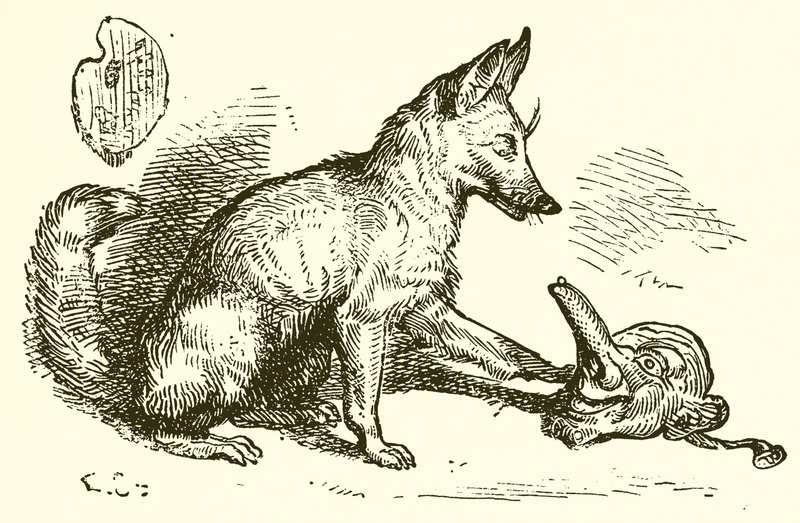 Tilki ve Maske by Ernest Henry Griset