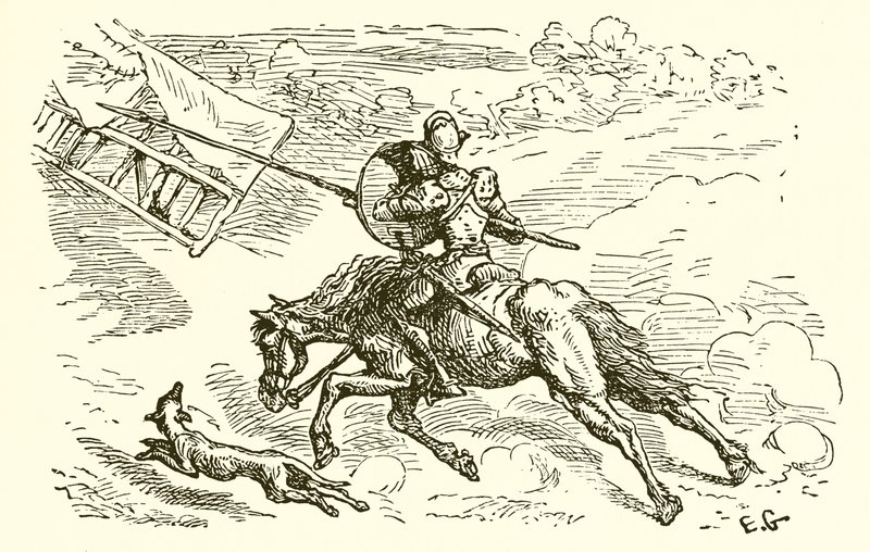 The Knight and his Charger  by Ernest Henry Griset
