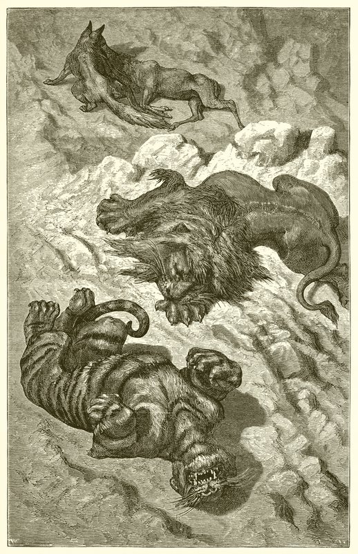 The Lion, the Tiger, and the Fox  by Ernest Henry Griset