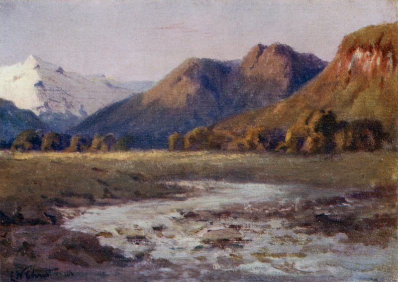 The flats lying between the Plateau Heights, Southern Andes  by Ernest William Christmas