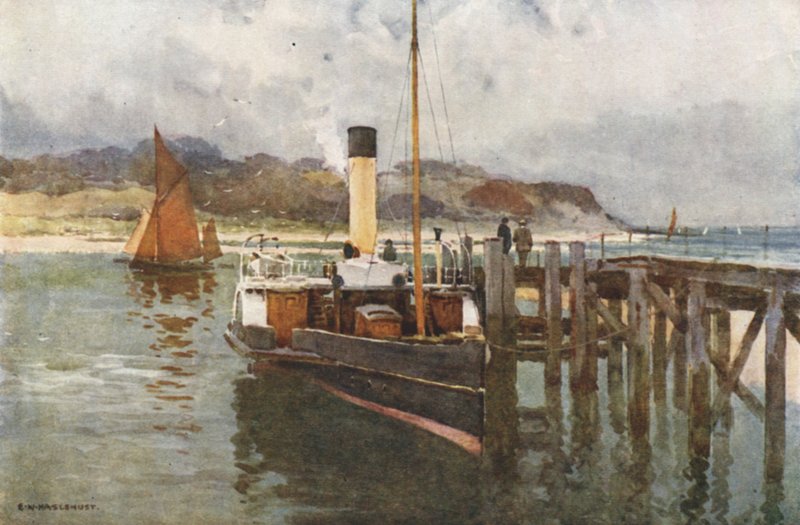 Bembridge Limanı (renkli taş) by Ernest William Haslehust