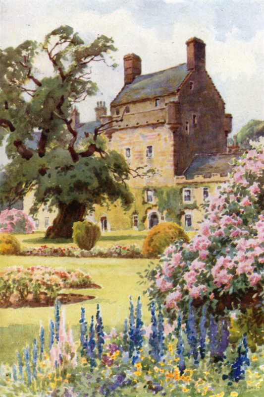 Bemersyde Evi (renkli taş) by Ernest William Haslehust