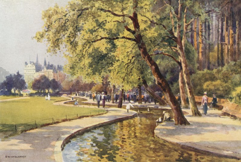 Bournemouth: Çocuk Köşesi, Aşağı Bahçeler (renkli taş) by Ernest William Haslehust