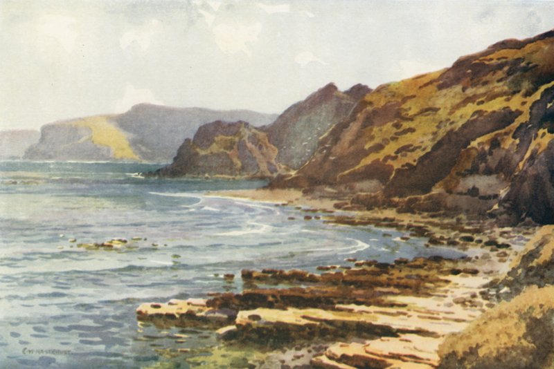 Carnelian Körfezi (renkli taş) by Ernest William Haslehust