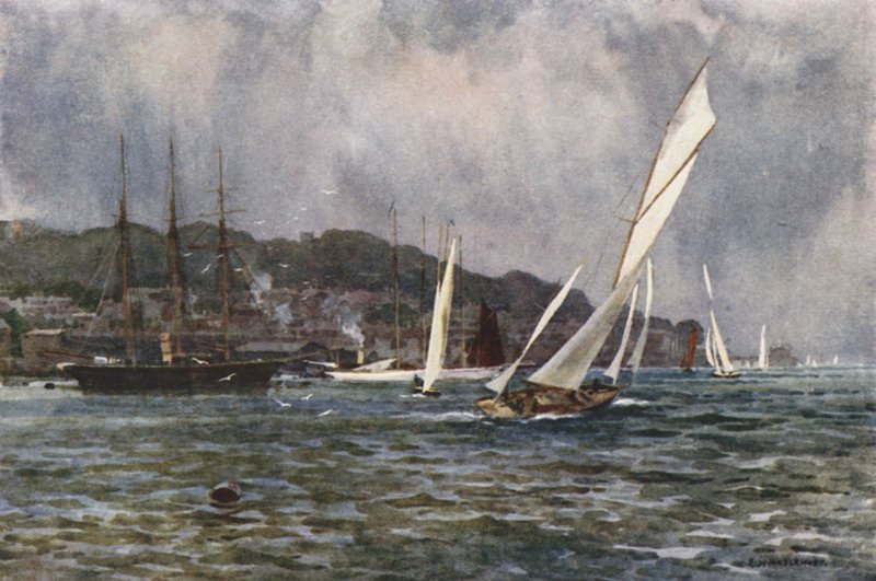 İnekler (renkli taş) by Ernest William Haslehust