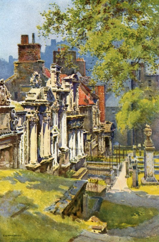 Grayfriars Kilisesi (renkli taş) by Ernest William Haslehust
