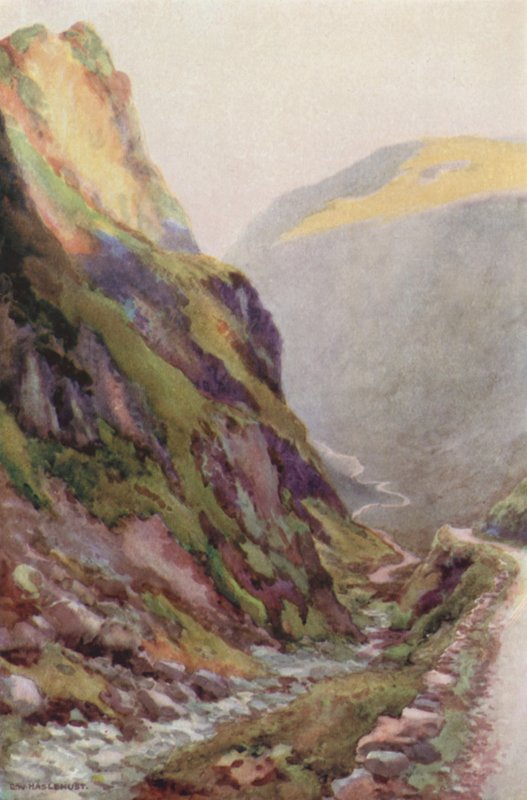 Honister Pass – Şafak (renkli taş) by Ernest William Haslehust