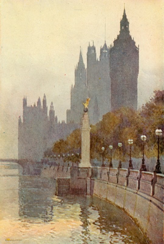 Setten Parlamento Evleri (renkli taş) by Ernest William Haslehust