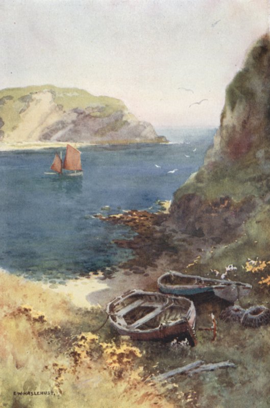 Lulworth Koyu (renkli taş) by Ernest William Haslehust