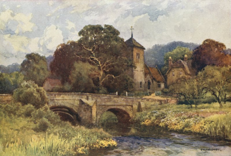 Mordiford (renkli taş) by Ernest William Haslehust