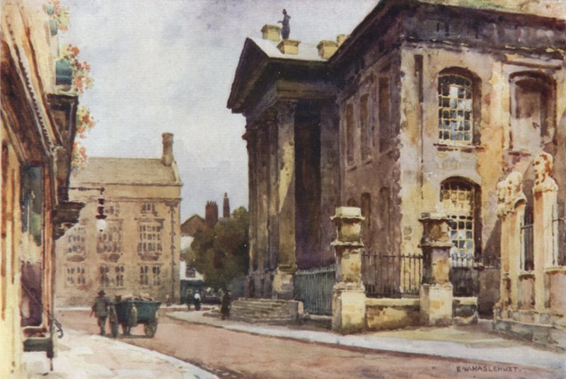 Eski Clarendon Binası, Broad Street (renkli taş) by Ernest William Haslehust