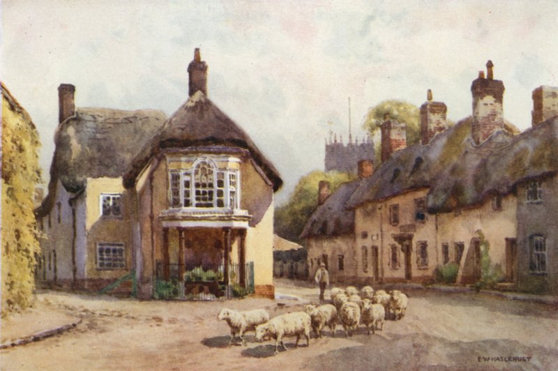 Puddletown (renkli taş) by Ernest William Haslehust