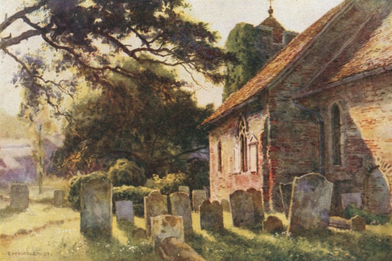 Aziz Martin Kilisesi (renkli taş) by Ernest William Haslehust