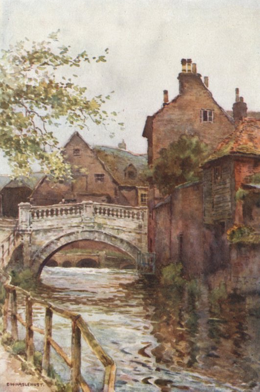 Şehir Köprüsü (renkli taş) by Ernest William Haslehust