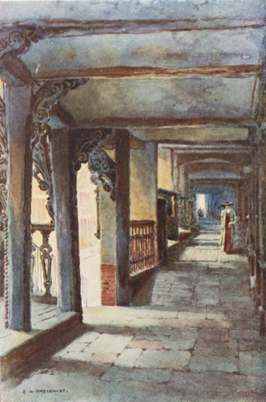 The Rows, Watergate Caddesi (renkli taş) by Ernest William Haslehust