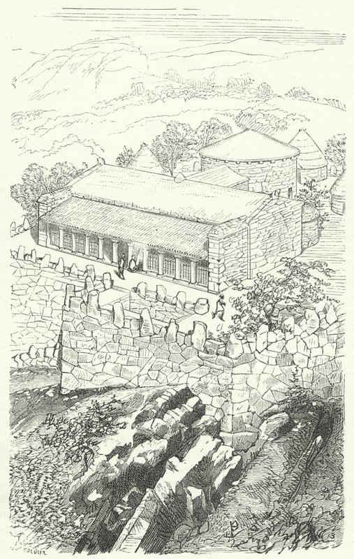 Bir Pelasg soylusunun Evi by Eugene Emmanuel after Viollet le Duc