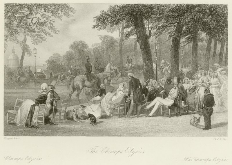 Champs Elysees by Eugene Louis Lami