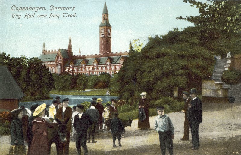 Kopenhag, Danimarka, Belediye Binası, Tivoli