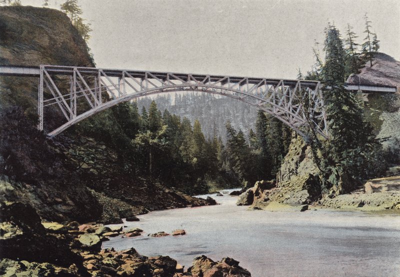 Somon Nehri Üzerindeki Köprü, Britanya Kolumbiyası by European Photographer