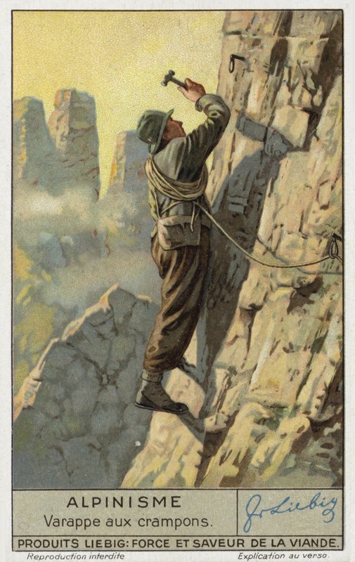 Krampon kullanarak tırmanma (chromolitho) by European School