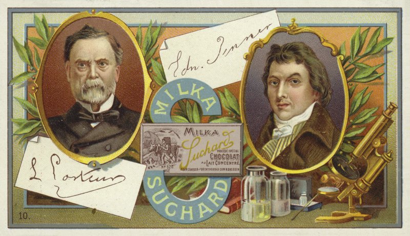 Louis Pasteur ve Edward Jenner by European School