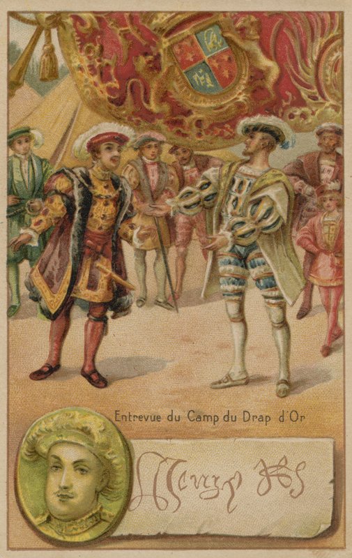 Altın Kumaş Tarlasında İngiltere Kralı VIII. Henry ve Fransa Kralı I. Francis