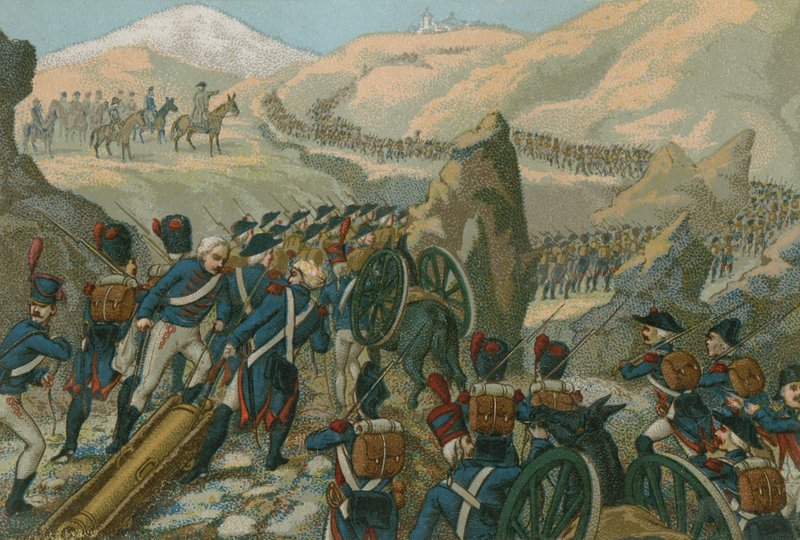 Napolyon ordusu Büyük St Bernard Geçidini İtalya