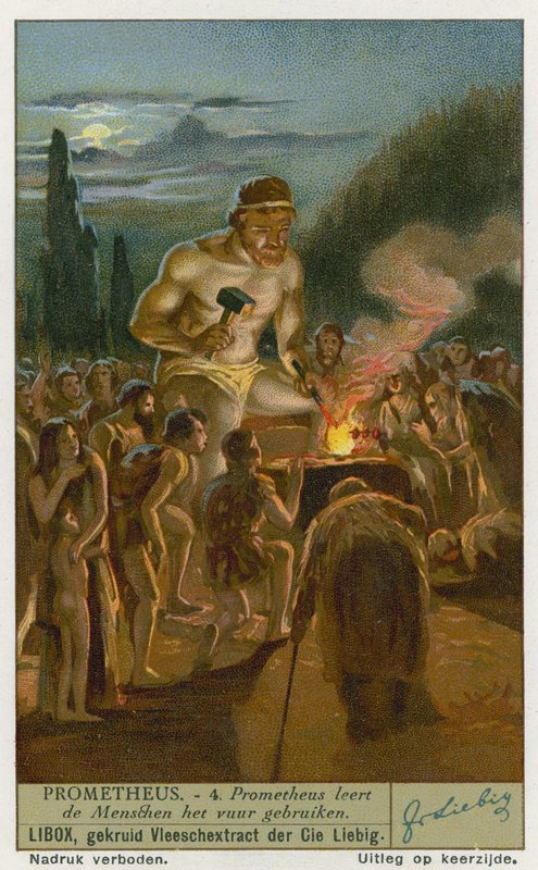 Prometheus insana ateşi kullanmayı öğretiyor by European School