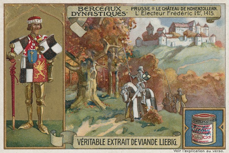 Prusya: Hohenzollern Kalesi ve Seçmen Frederick I, 1415 by European School