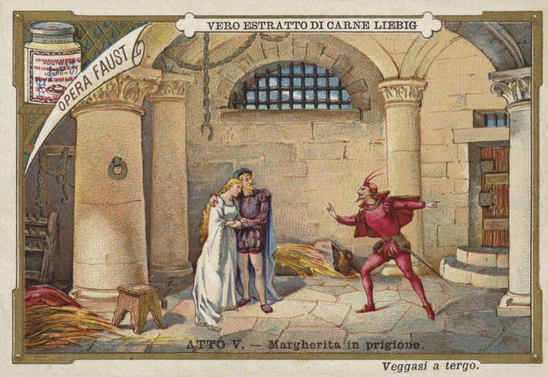 Charles Gounod'un Faust operasından bir sahne by European School