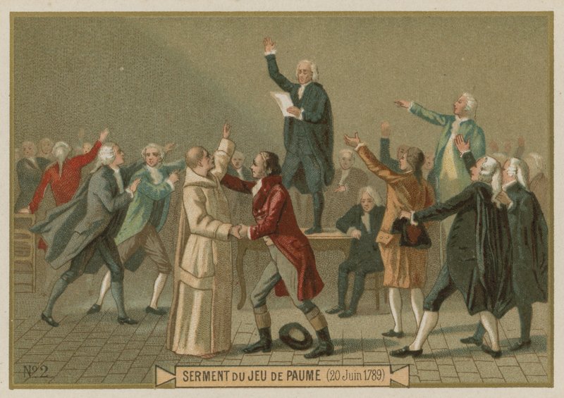 Tenis Kortu Yemini, Fransız Devrimi, 20 Haziran 1789 by European School