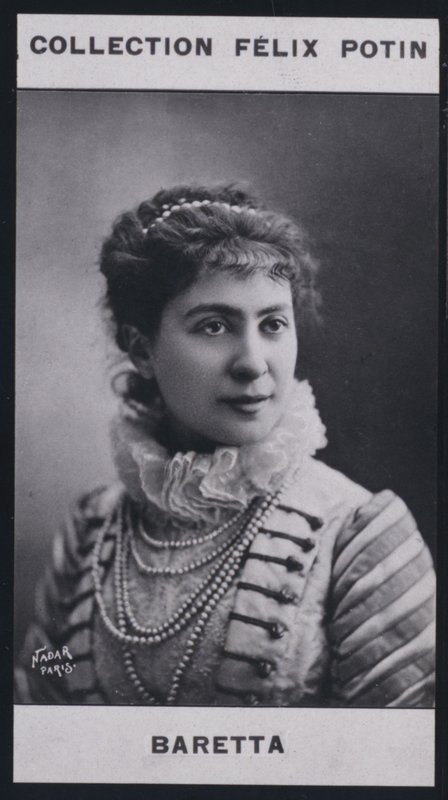 Blanche Baretta-Worms (1855) (s/b fotoğraf) by European Photographer