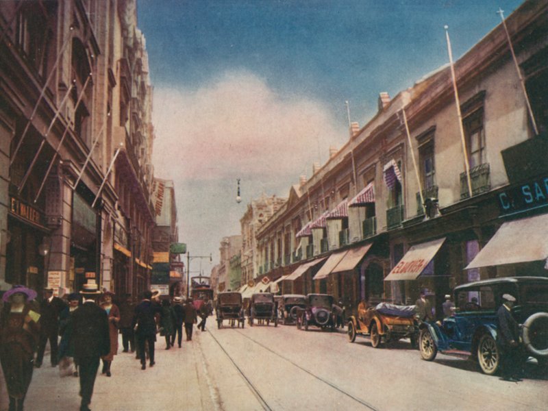 Ahumada Caddesi, Santiago, Şili (fotoğraf) by European Photographer