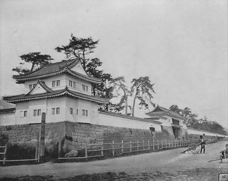 Nijo Kalesi, Japonya (s/b fotoğraf) by European Photographer