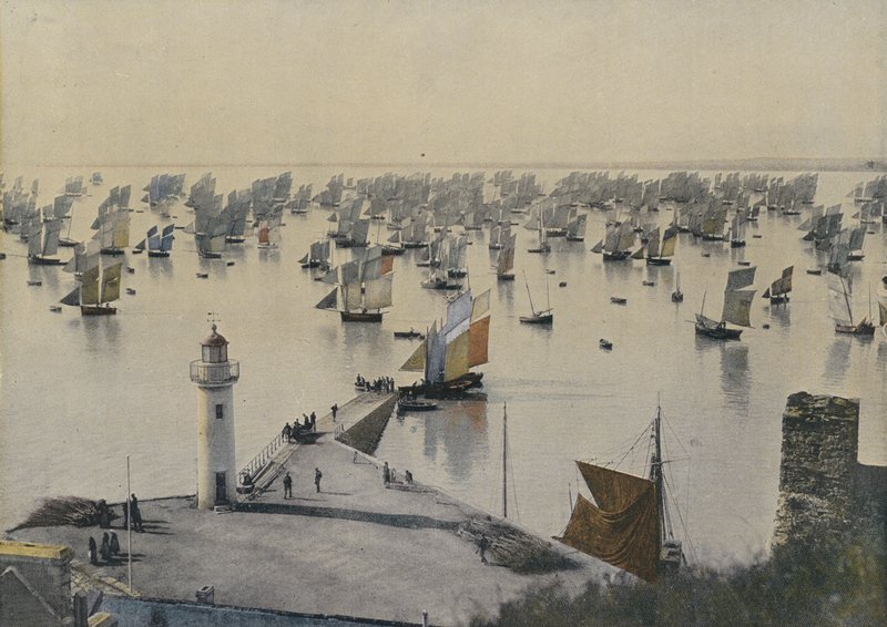 Balıkçı teknelerinin Cancale