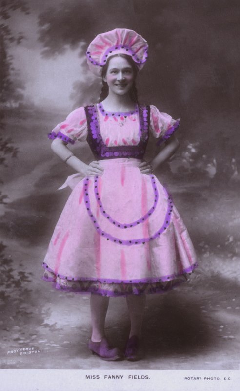 Fanny Fields, Amerikalı tiyatro oyuncusu (renkli fotoğraf) by European Photographer