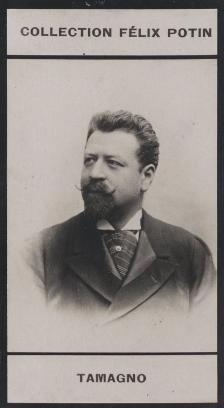 Francesco Tamagno (1850) (s/b fotoğraf) by European Photographer