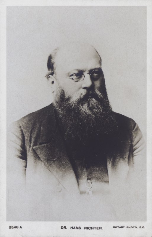 Hans Richter, Avusturya-Macar şef (s/b fotoğraf) by European Photographer