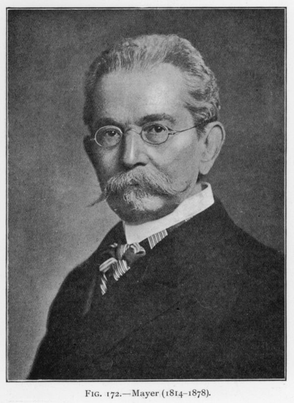 Julius Robert Mayer (1814-1878), portre (s/b fotoğraf) by European Photographer