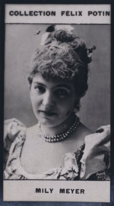 Madam Emilie Mily-Meyer (1860) (s/b fotoğraf) by European Photographer