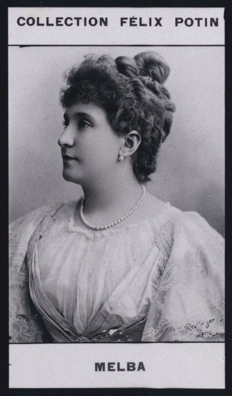 Madam Nellie Melba (1860) (s/b fotoğraf) by European Photographer