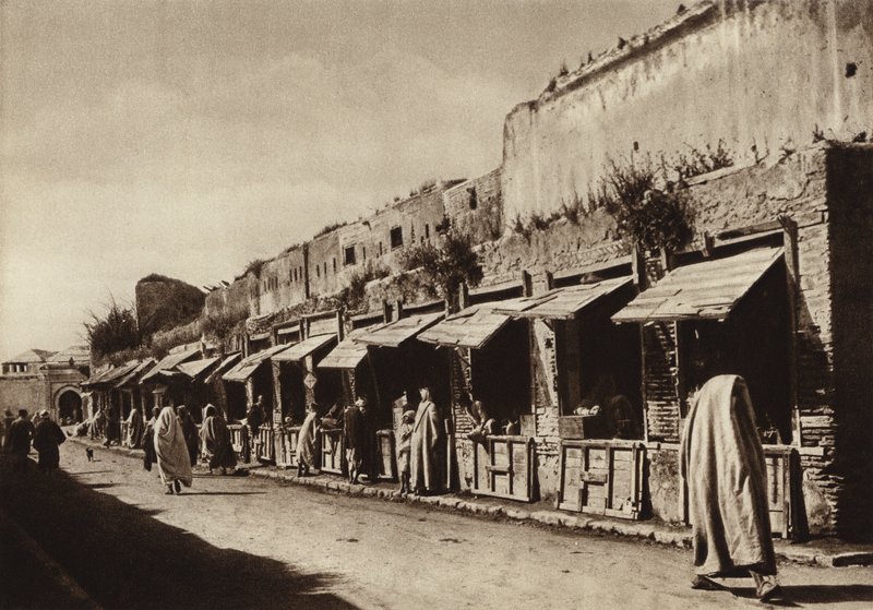 Meknes, Kuyumcular Yolu (s/b fotoğraf) by European Photographer