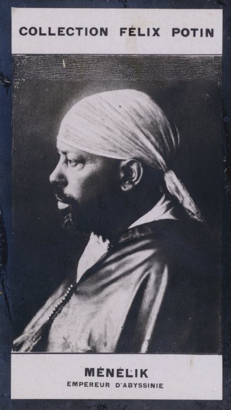 Menelick, Habeş İmparatoru (1844) (s / b fotoğraf) by European Photographer