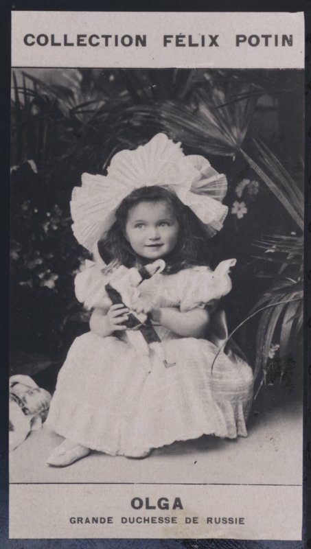 Olga, Rusya Büyük Düşesi (1895) (s/b fotoğraf) by European Photographer