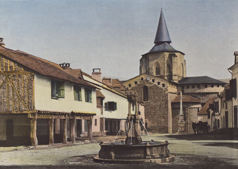 Saint-Savin, La Place by European Photographer