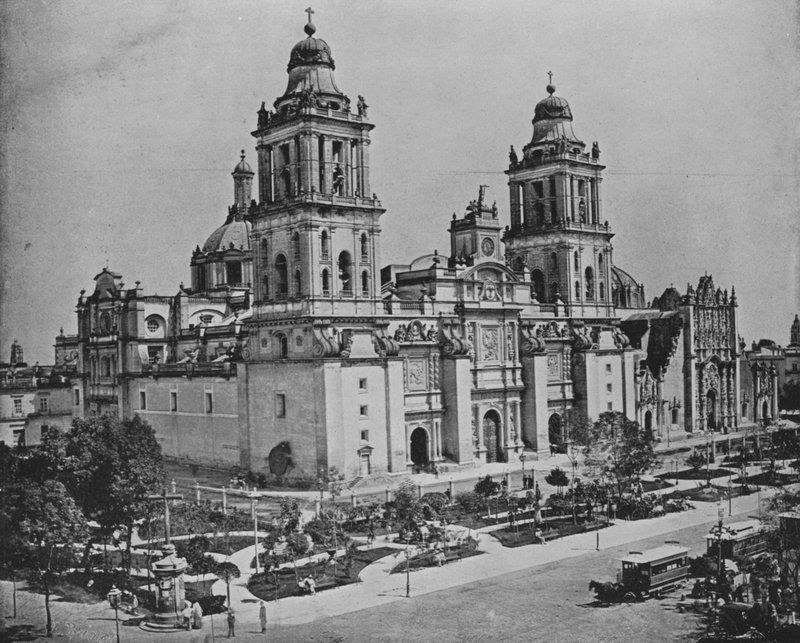 Katedral, Meksika Şehri (s/b fotoğraf) by European Photographer