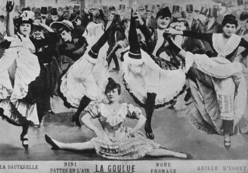 The Quadrille, Moulin Rouge (s/b fotoğraf) by European Photographer