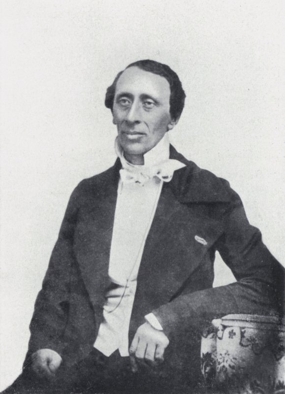 Şair Hans Christian Andersen (s/b fotoğraf) by European Photographer