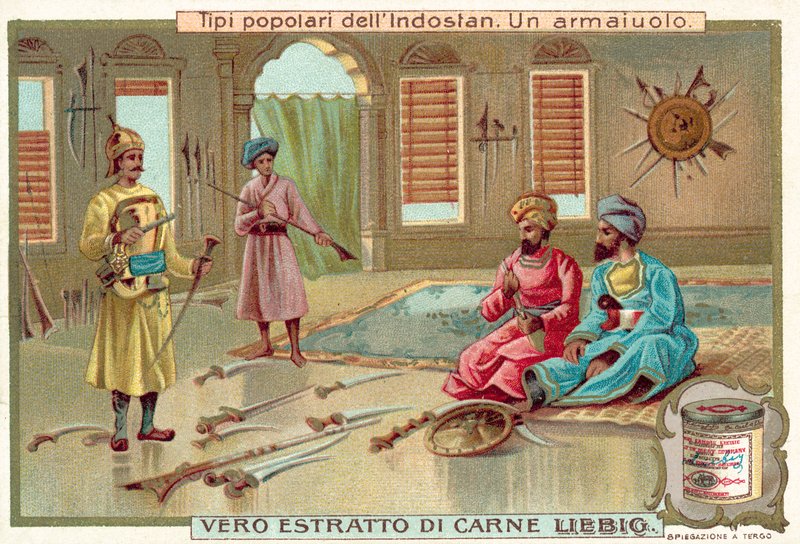 Bir silah ustası (chromolitho) by European School