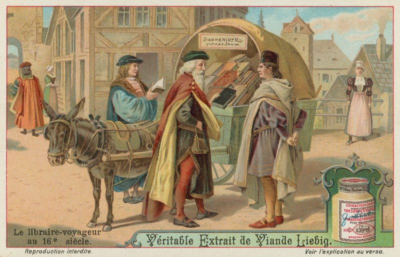 16. yüzyılda gezici bir kitapçı by European School